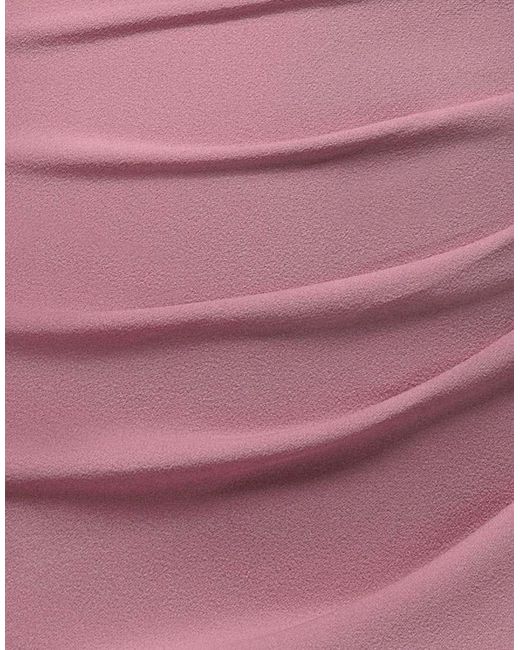 Goddiva Pink Sparkling Pleated Bardot One Shoulder Cape Maxi Dress