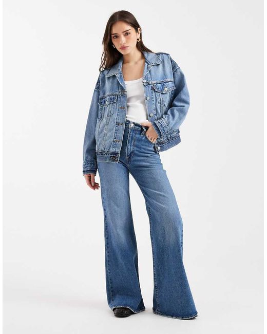 Levi's Deconstructed Denim Jack in het Blue