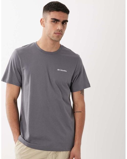 Columbia Gray Csc Outdoor Back Graphic T-shirt for men