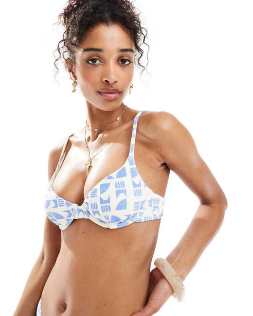 Billabong White Cool Tide Demi Underwire Bikini Top
