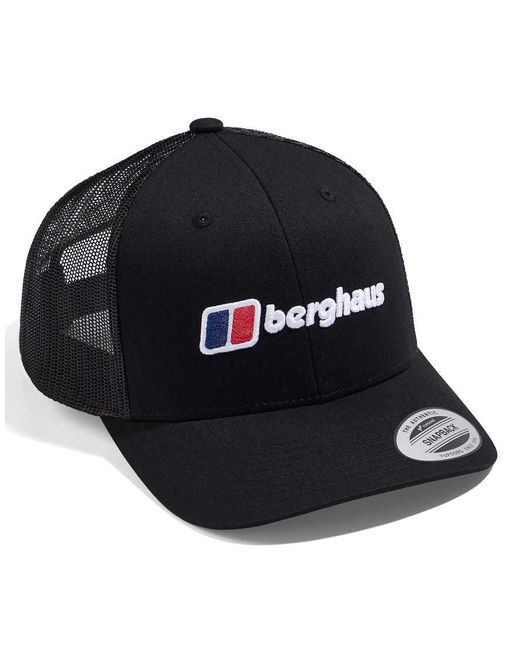 Berghaus Black Recognition Trucker Cap for men