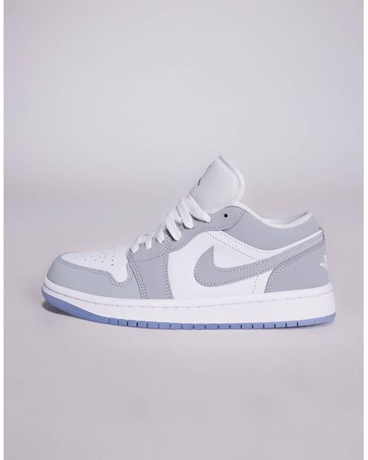 Nike Gray Nike Air 1 Low Trainers