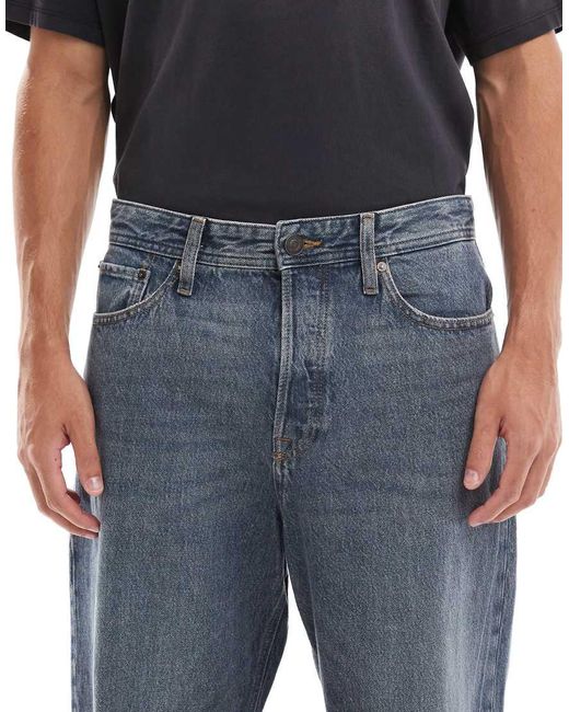 Jack & Jones Blue Alex baggy Jeans for men