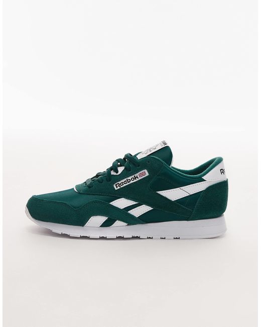 Reebok Gray Classic Nylon Trainers Dark for men