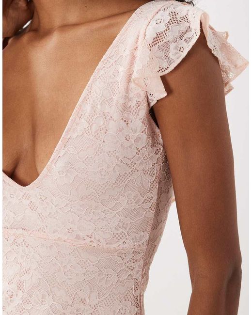 Motel Green Lanaila Lace Mini Dress