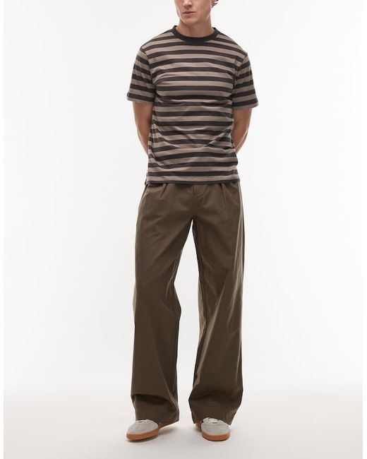 AllSaints Brown Conway Tailored Trouser for men