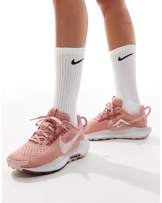 Nike Pink Reactx Pegasus Trail 5 Trainers
