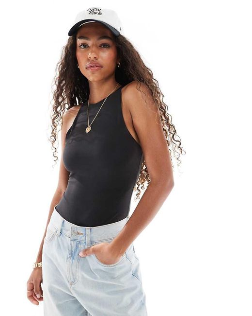 Body Girocollo Modellante di New Look in Black