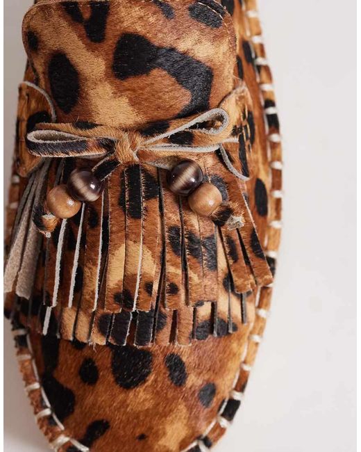 ASOS Brown Joan Espadrille Loafers With Tassels