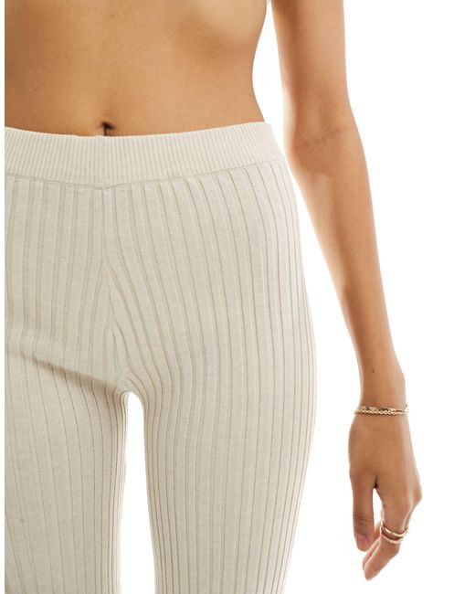 ONLY White Loose Fit Knitted Pants