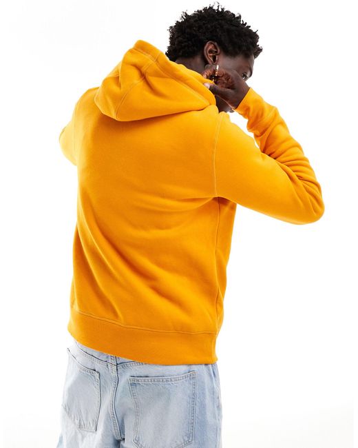 Tommy Hilfiger Orange Drawstring Hoody for men