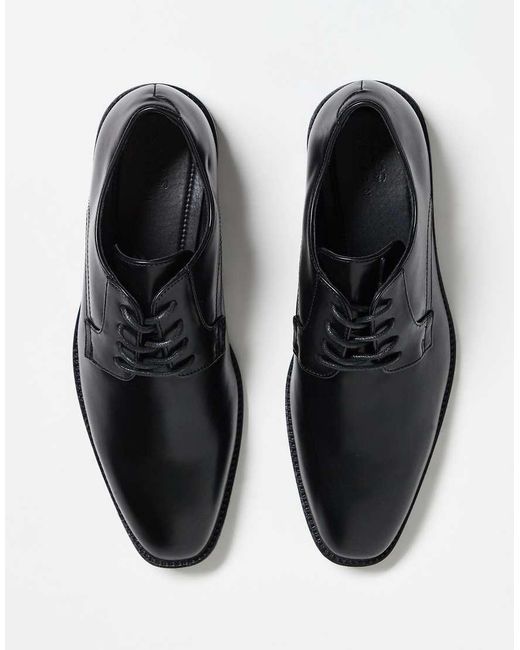 ASOS Black Smart Lace Up Derby Shoes for men