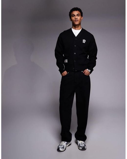 Aape By A Bathing Ape Gray Aape By A Bathing Ape Knitted Cardigan for men