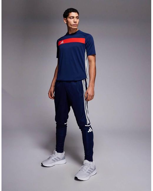 Adidas Originals Blue Adidas Football Squadra 25 joggers for men
