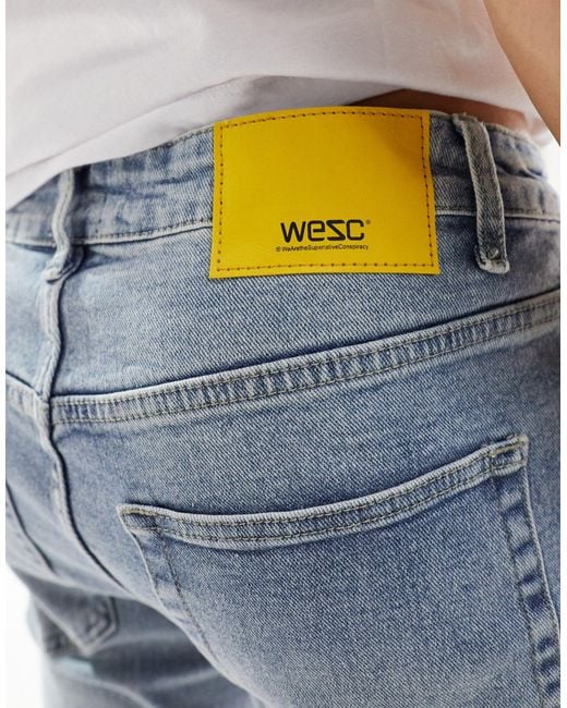 Wesc – eng geschnittene jeans in Blue für Herren