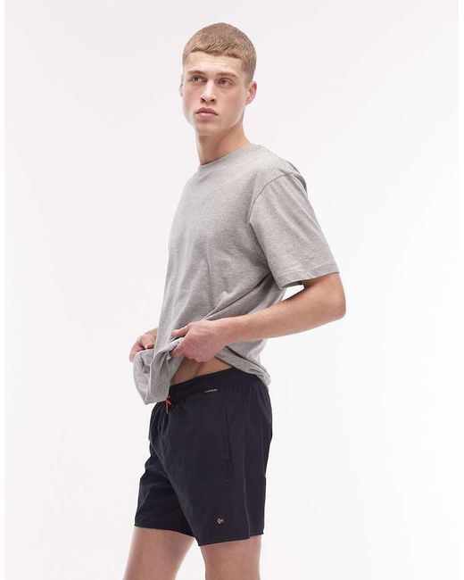 Napapijri Gray Haldane Shorts for men