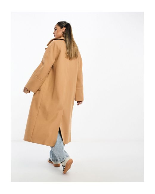 River Island White Oversized Slouch Trench Coat