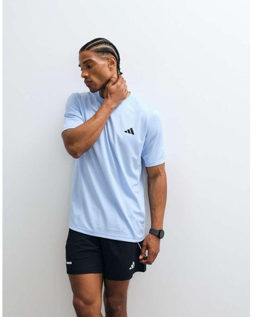 Adidas Originals White Adidas Training Essentials T-shirt for men