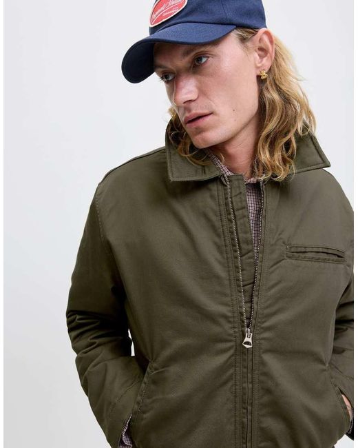 Jack & Jones Green Aviator Jacket for men