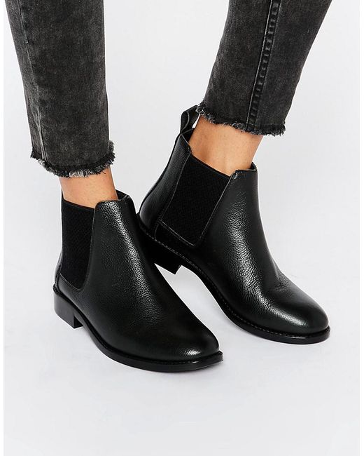 Faith Binky Leather Chelsea Boots in Black | Lyst Australia