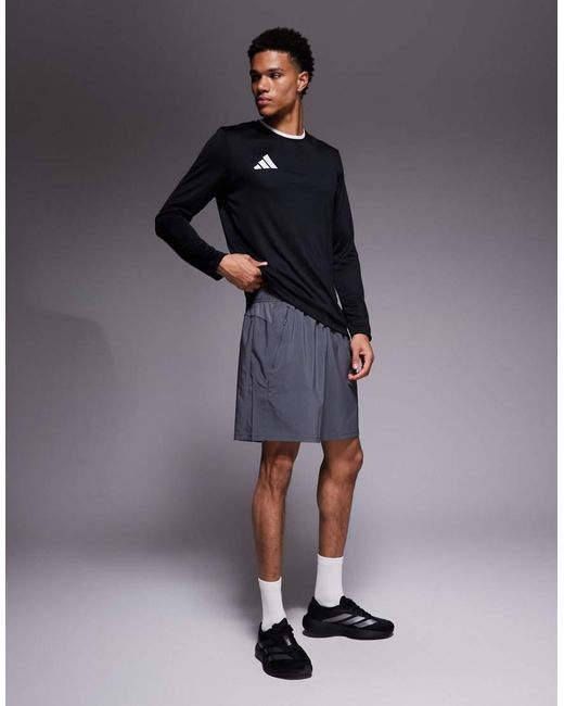 Adidas Originals Blue Adidas Football Entrada 26 Long Sleeve Top for men
