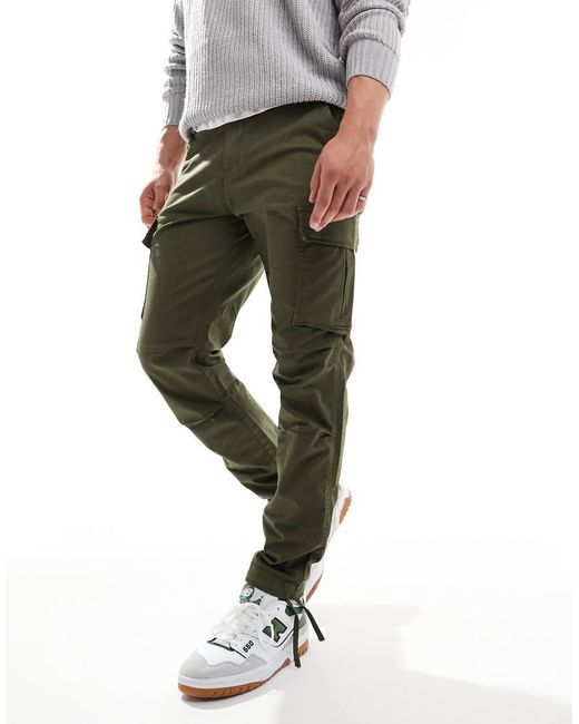 Jack & Jones Green Intelligence Cargo Trouser for men