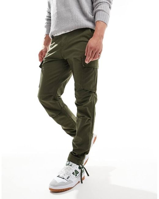 Jack & Jones Green Intelligence Cargo Trouser for men