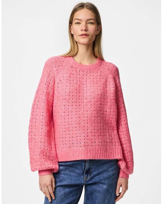 Jersey Rosa Limonada De Punto De Pieces de color Pink