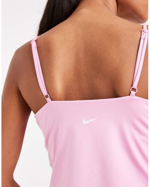 Nike Pink One Dri-Fit Ruched Tank