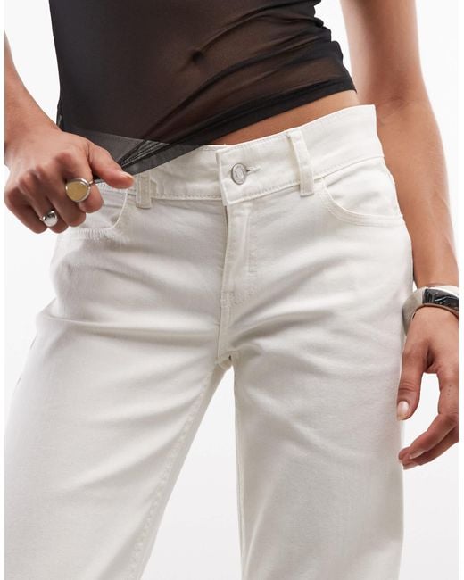 Weekday White Flare Trousers