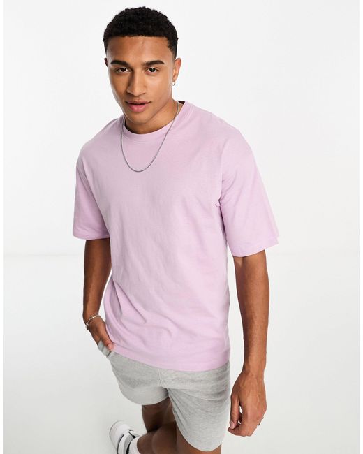 Bershka Oversized T-shirt in Purple for Men | Lyst