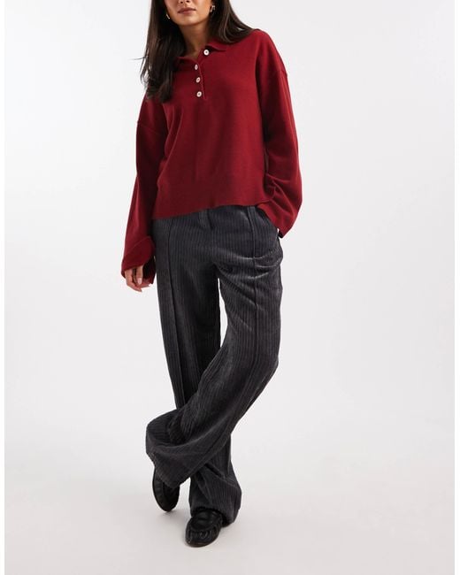 ASOS Red Pull On Pants