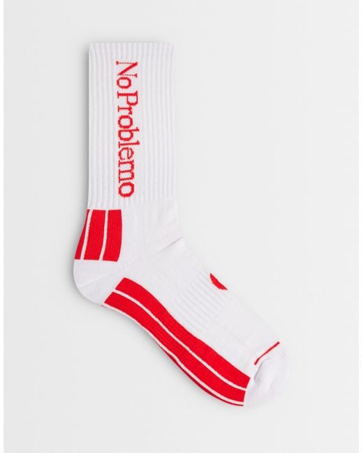 Chaussettes No Problemo pour homme en coloris Red