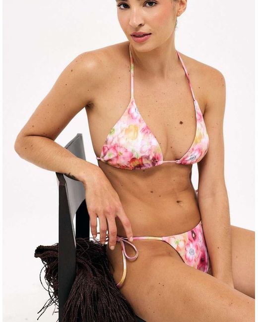 NA-KD Multicolor Triangle Bikini Top