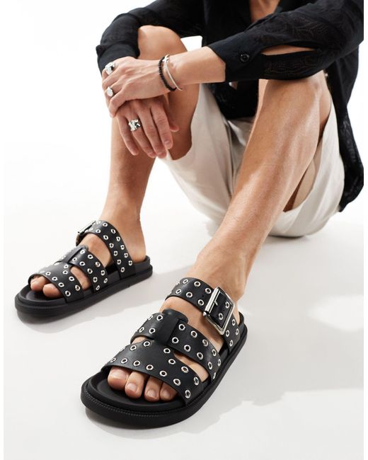 ASOS Black Sandals for men