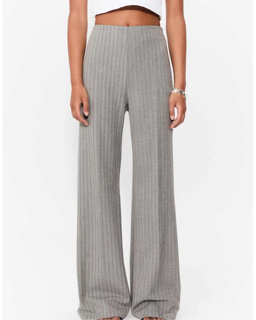 Stradivarius Gray – lockere, elegante hose