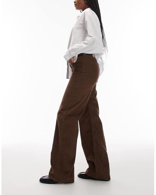 Levi's White Ribcage Wide Leg Braided Waist Jeans
