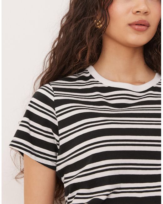 Abercrombie & Fitch Black – kurzärmliges, tailliertes t-shirt