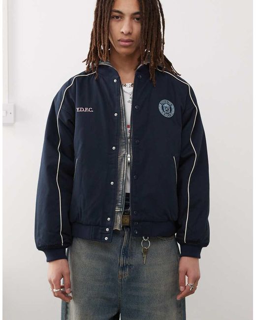 Prohibited Blue Stadium Jacket for men