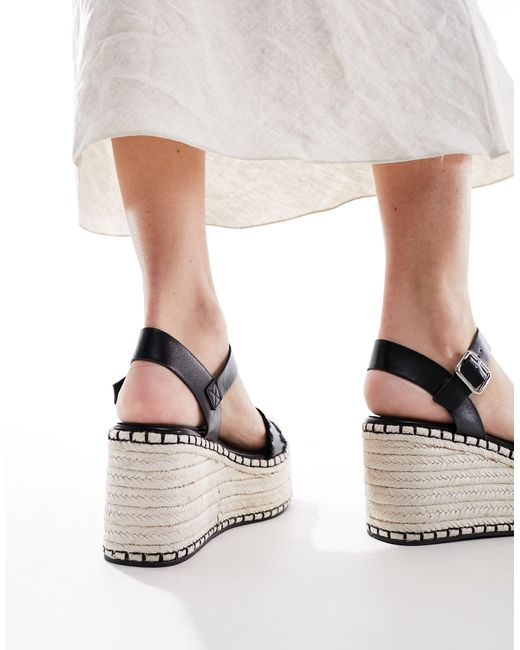 Chaussures compensées style espadrilles - et blanc South Beach en coloris White