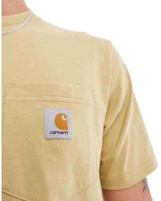 Carhartt – t-shirt in Yellow für Herren