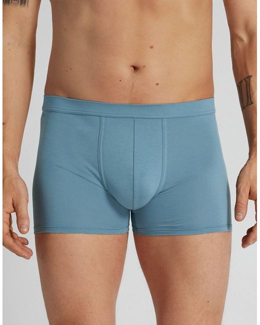 Intimissimi Blue Mercerised Cotton Boxers Filo Premium for men