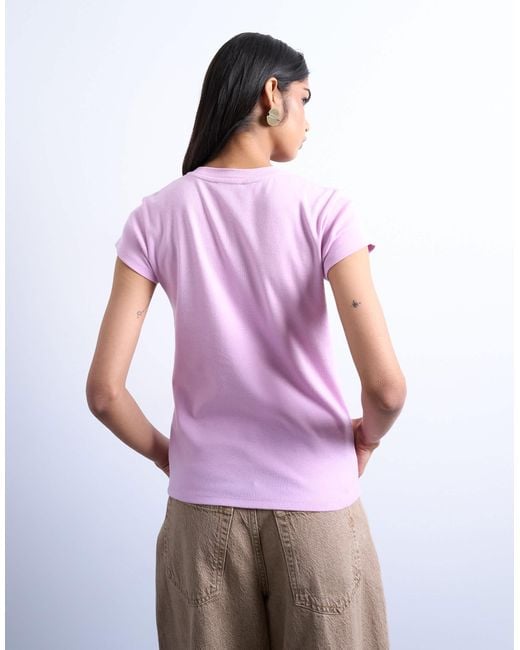 TOPSHOP Purple Everyday Tee