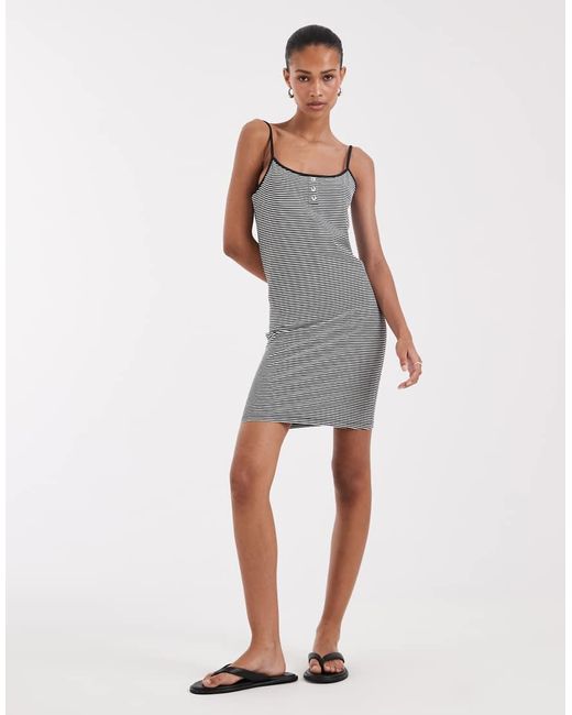 JJXX Black Jersey Cami Mini Dress