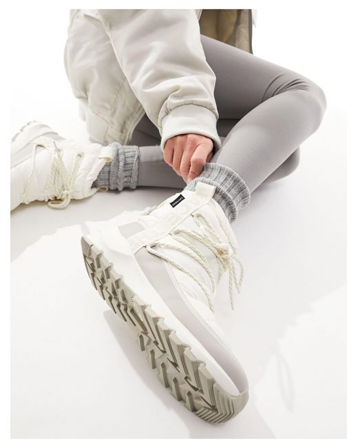 The North Face Thermoball Lace Up Boots in Gray | Lyst