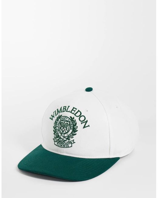 Polo Ralph Lauren Green Wimbledon Capsule Embroidered Crest Script Logo Cap for men