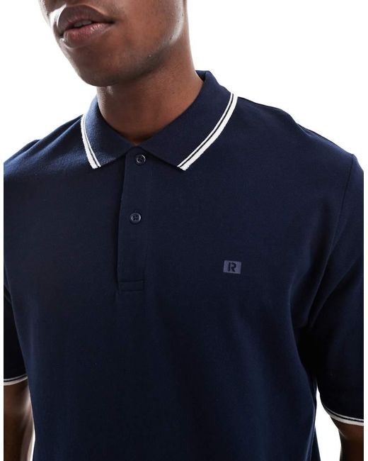 JJ Rebel Blue Short Sleeve Polo