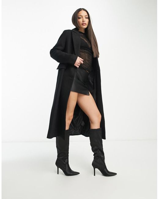 Abrigo De Vestir Extragrande De Vero Moda de color Black
