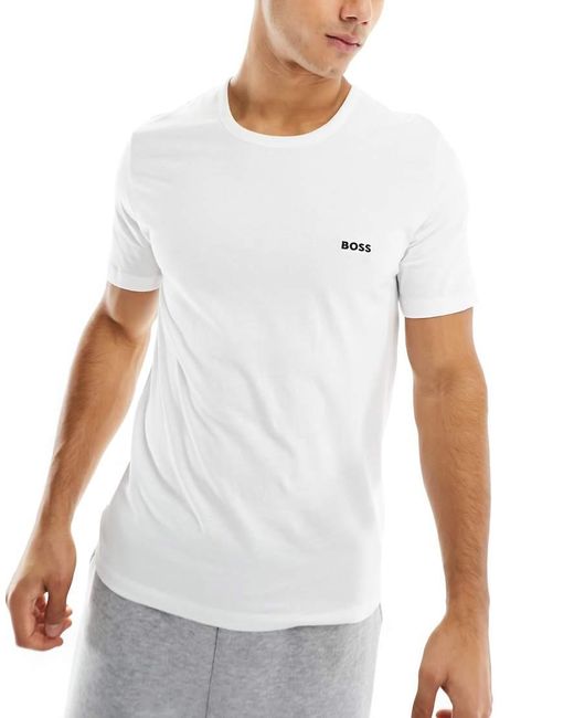 Boss White 3 Pack Of Logo T-shirts for men