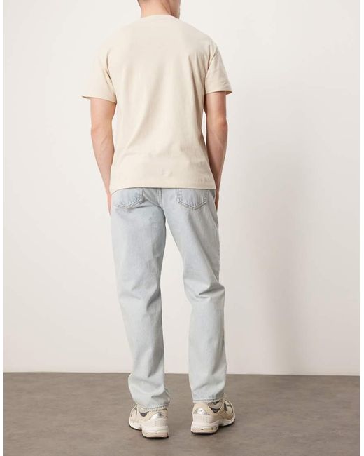 Abercrombie & Fitch Natural Straight Leg Jeans for men